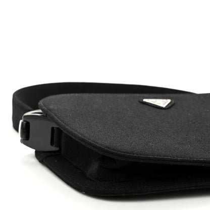 Prada Fabric Structured Shoulder Bag Black 7 of 8