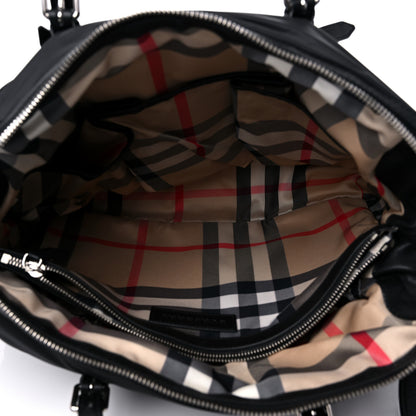 Burberry Nylon House Check Quilted Abbey Diaper Bag Black 6 of 14