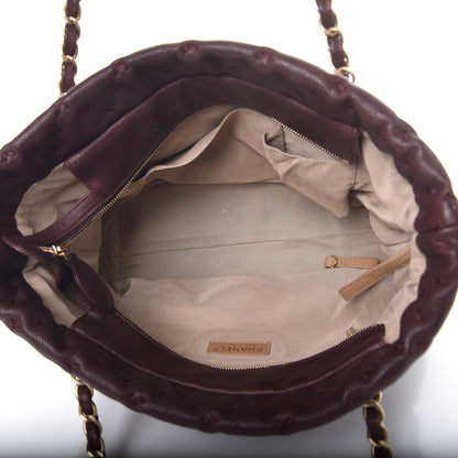 Chanel Caviar Stitched Tote Burgundy 5 of 13