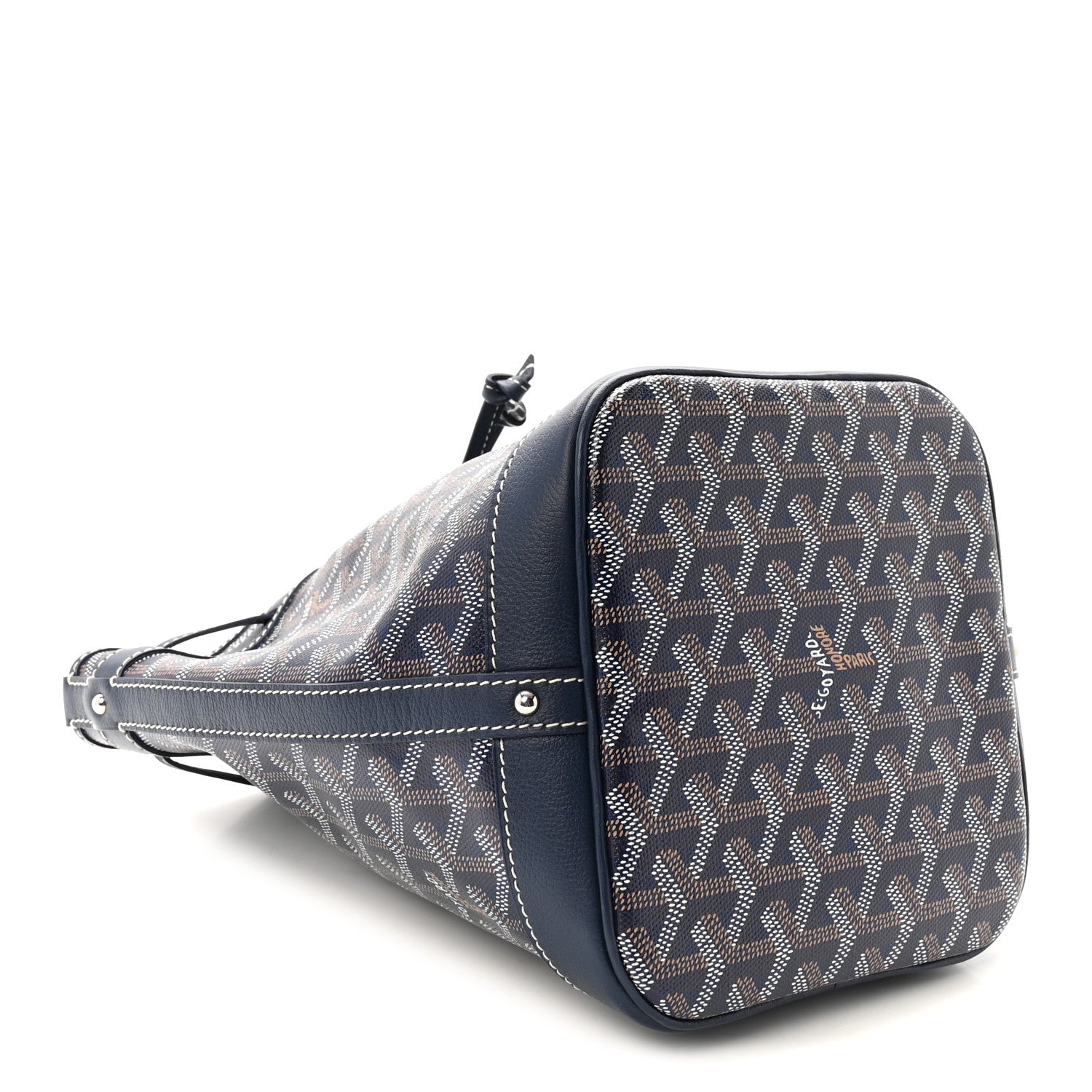 Goyard Goyardine Petit Flot Bucket Bag PM Navy 4 of 9