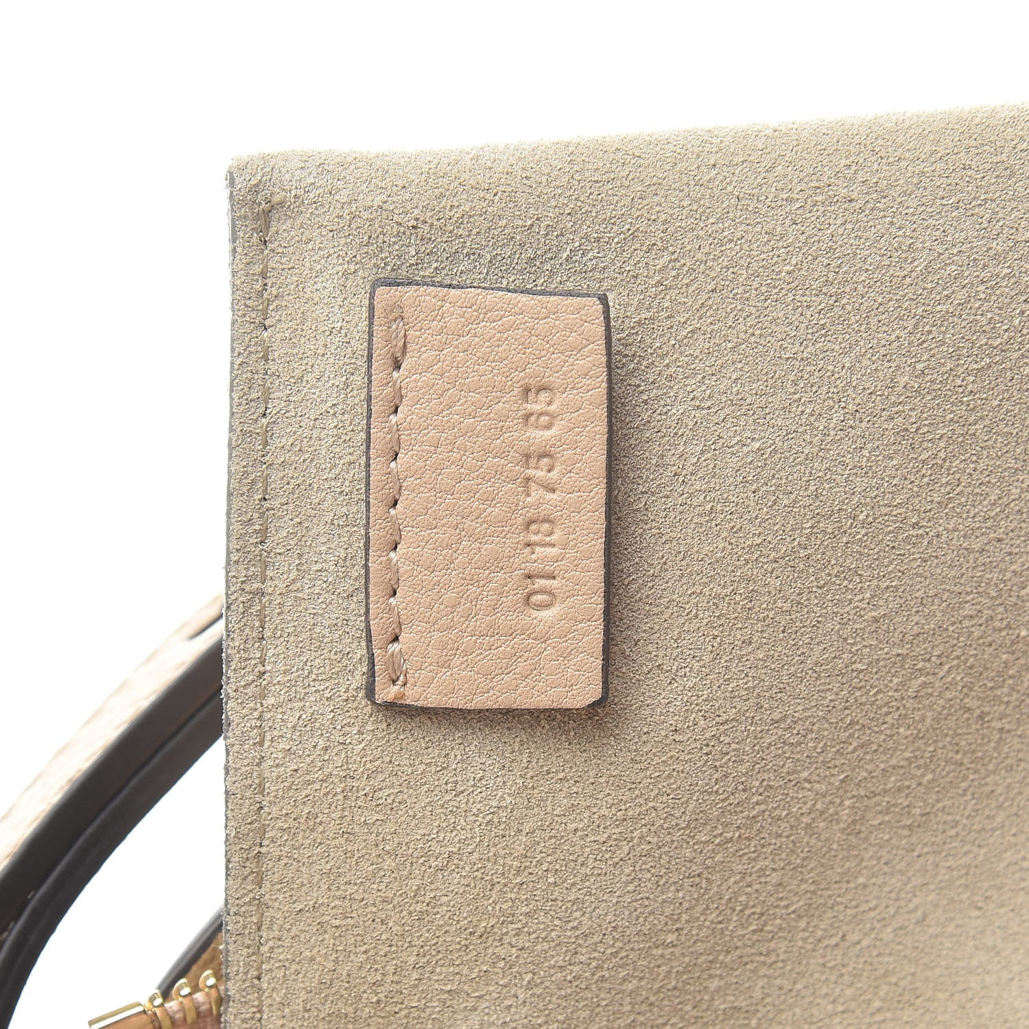 Chloe Smooth Calfskin Suede Patchwork Studded Small Pixie Bag Motty Grey 7 of 10