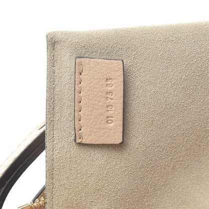 Chloe Smooth Calfskin Suede Patchwork Studded Small Pixie Bag Motty Grey 7 of 10