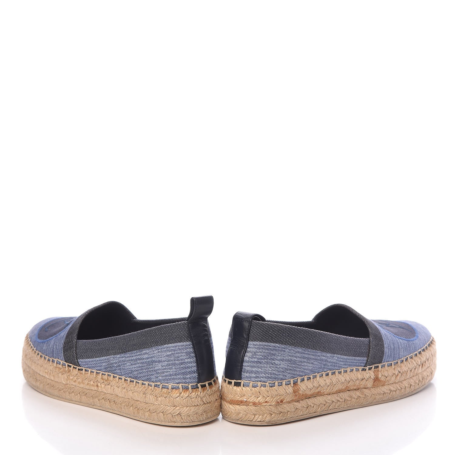 Louis Vuitton Canvas Blue Shore Espadrille Flats 38 Marine 5 of 19