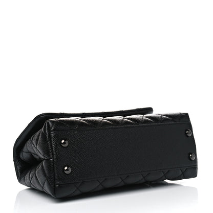 Chanel Caviar Quilted Mini Coco Handle Flap So Black 3 of 8