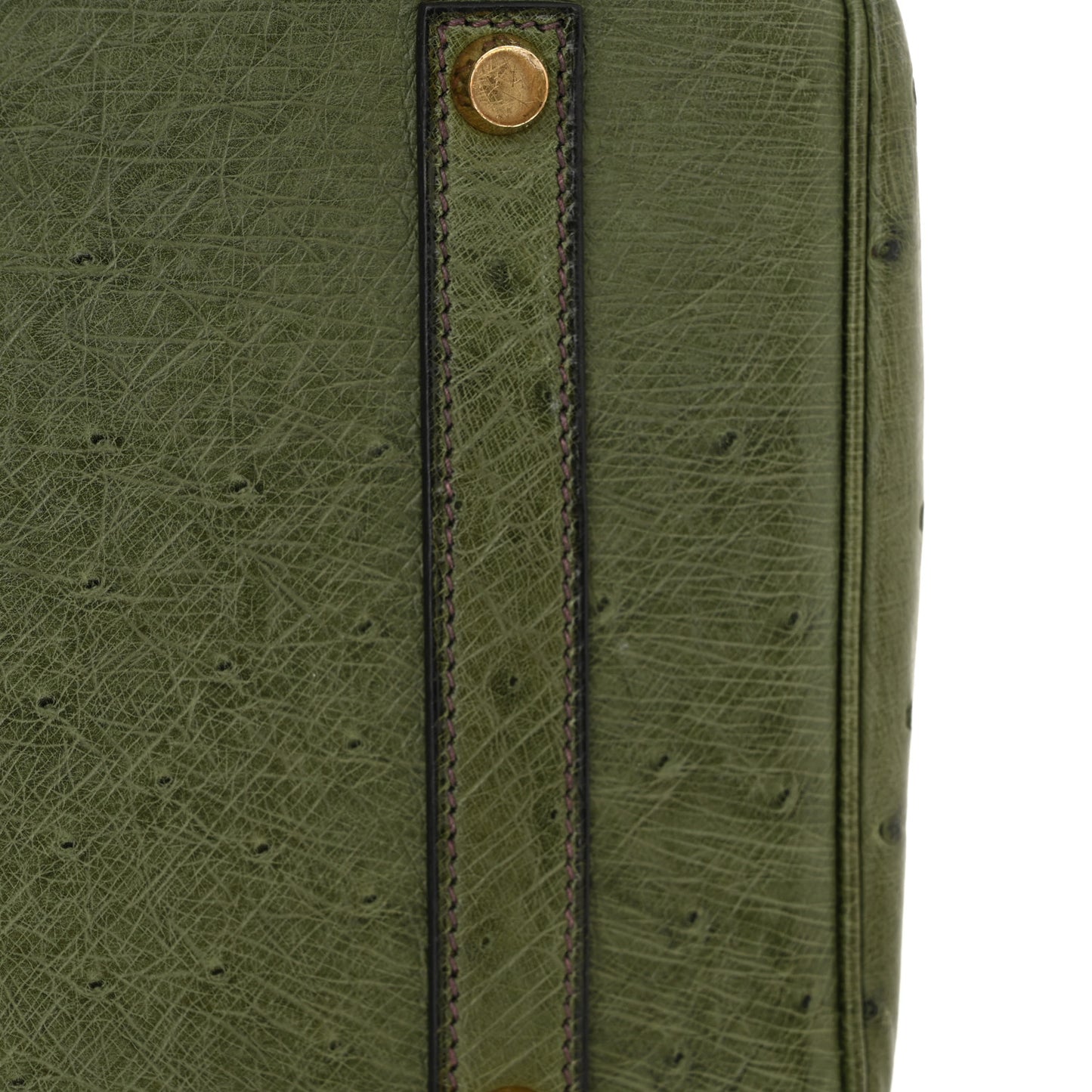 Ostrich Birkin 35 Vert Olive