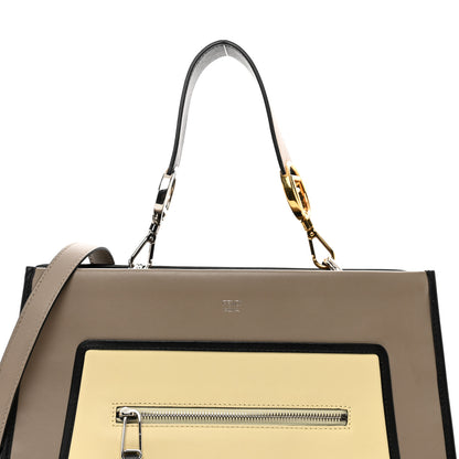 Fendi Vitello Century F is Fendi Regular Runaway Satchel Tortora Burro Multicolor 5 of 9