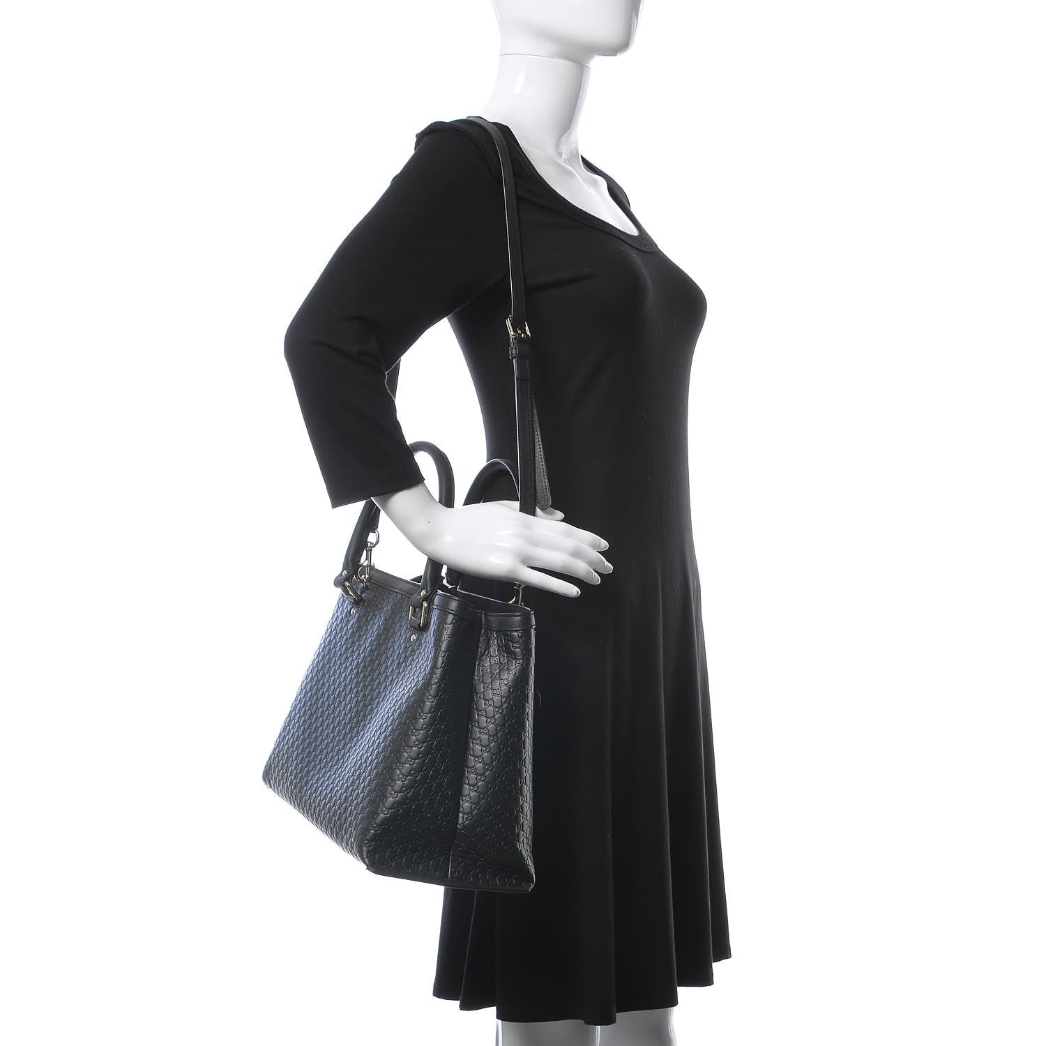Gucci Soft Microguccissima Medium Tote Black 2 of 10