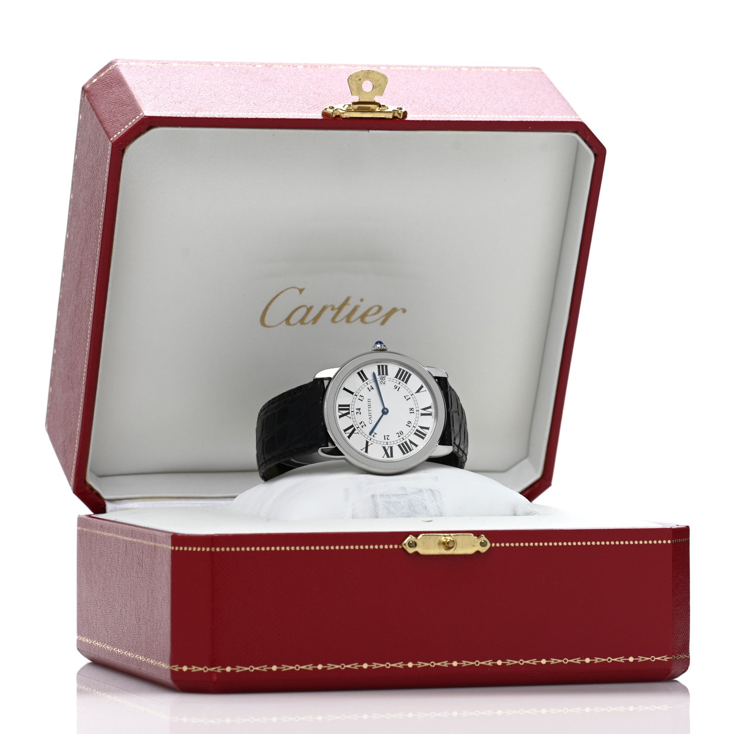 Stainless Steel Alligator 36mm Ronde Solo Quartz Watch