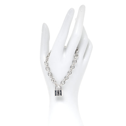 Tiffany Sterling Silver 1837 Lock Charm Bracelet 4 of 9