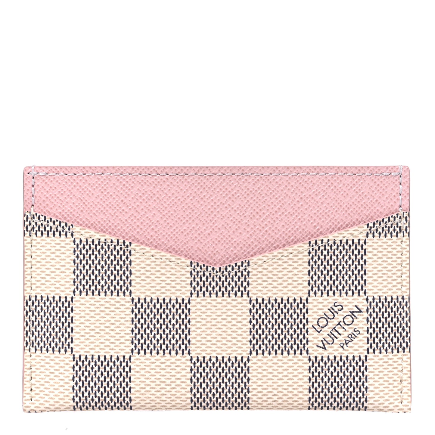 Damier Azur Daily Card Holder Rose Ballerine
