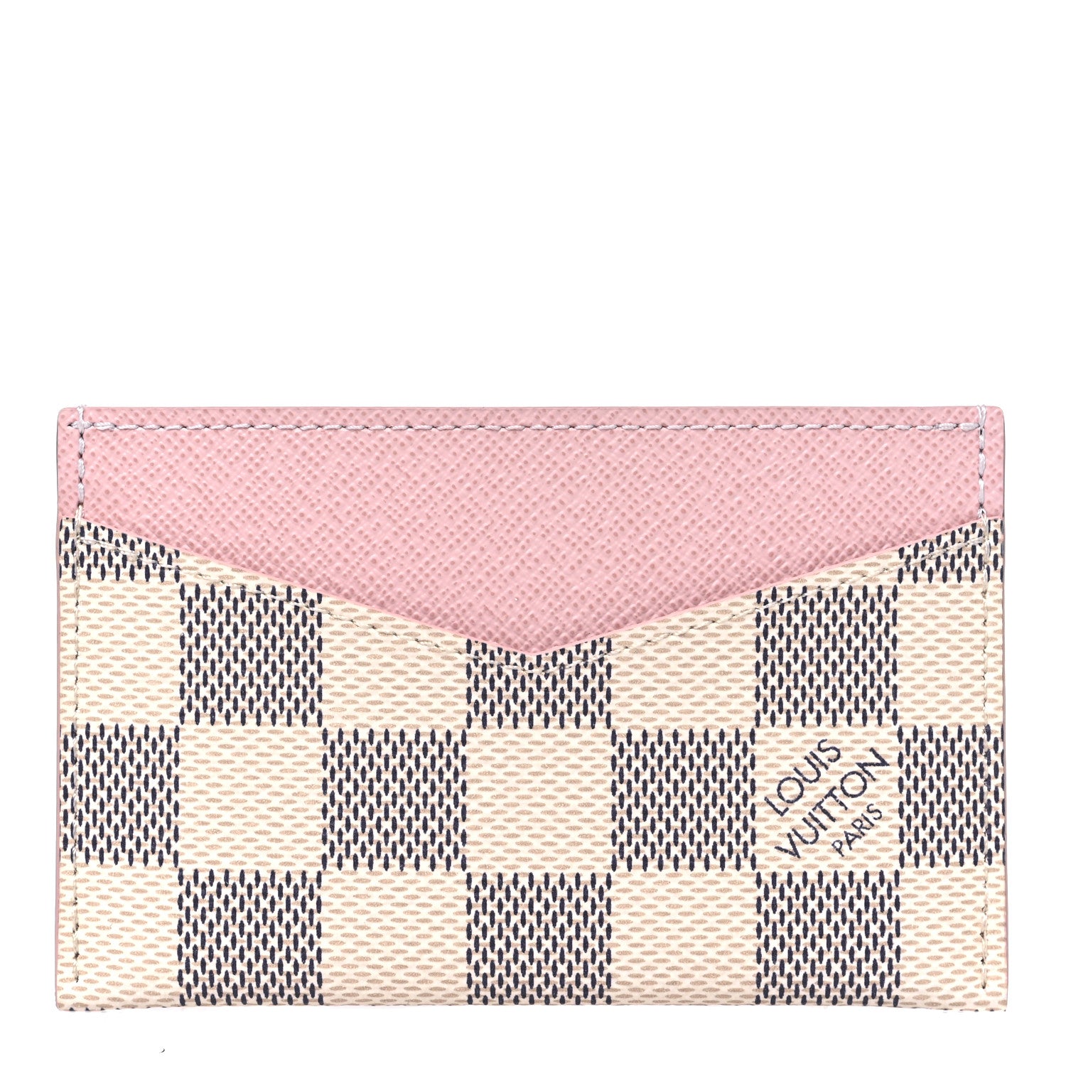 Louis Vuitton Damier Azur Daily Card Holder Rose Ballerine 1 of 7