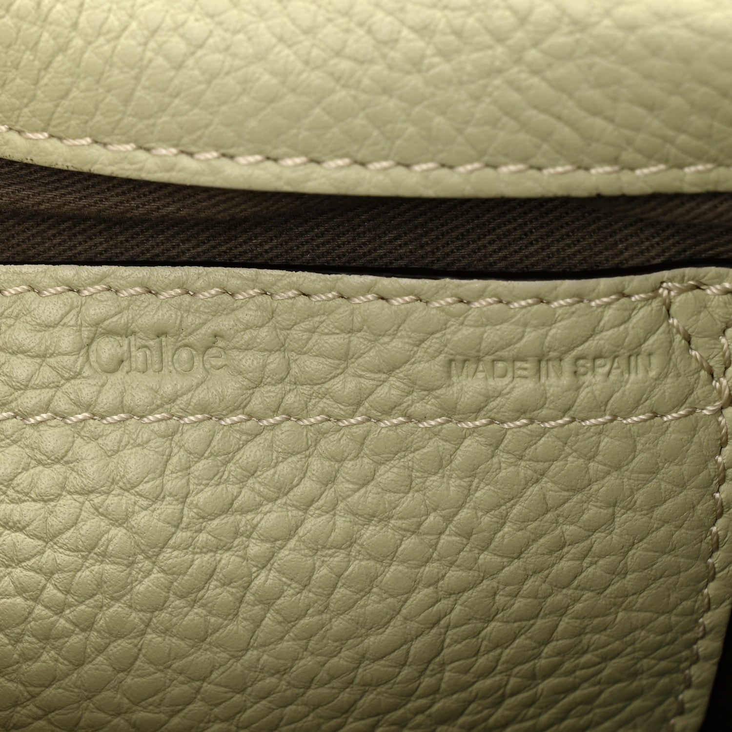 Chloe Calfskin Mini Marcie Round Crossbody Bag Light Eucalyptus 6 of 10