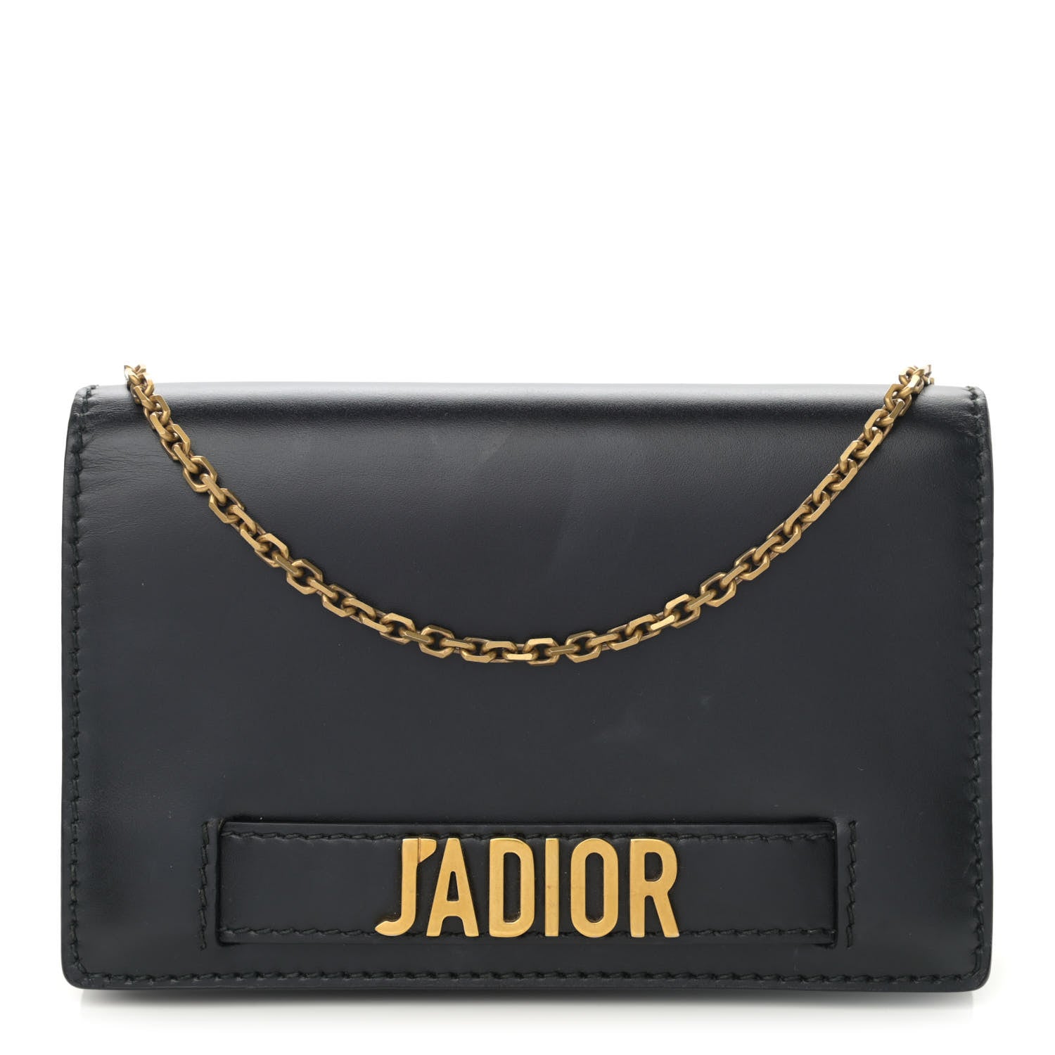 Christian Dior Calfskin J'Adior Wallet on Chain Pouch Black 1 of 11