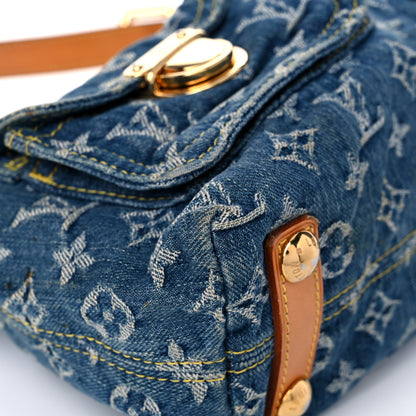 Louis Vuitton Monogram Denim Baggy PM Blue 7 of 23