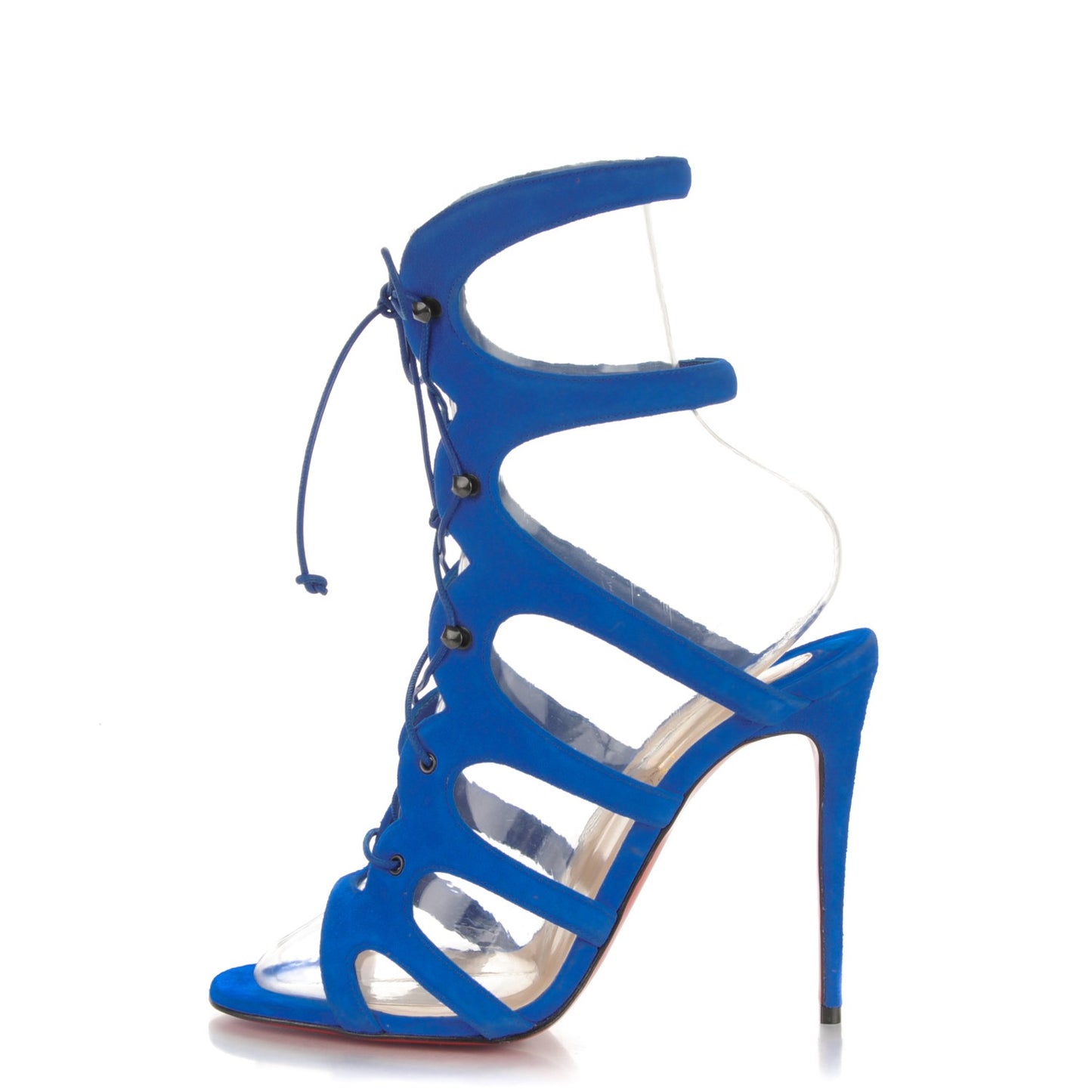 Suede Amazoulo 100 Lace Up Sandals 37 Electric