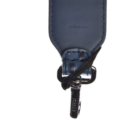 Fendi Calfskin FF Embossed Mini Strap You Blue 4 of 4