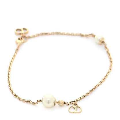 Christian Dior Pearl CD Bracelet Gold 1 of 14