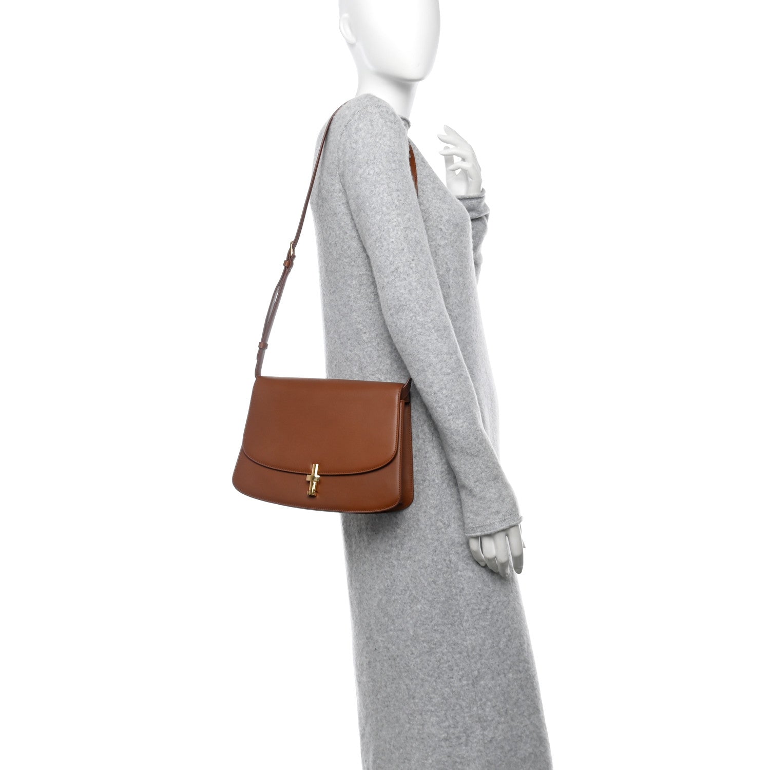 The Row Sleek Calfskin The Sofia 10 Crossbody Twany 2 of 9