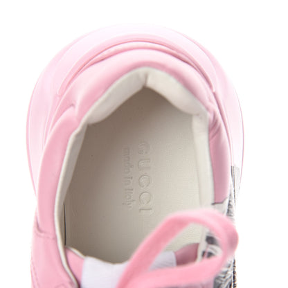Gucci Calfskin Mystic Cat Rhyton Sneakers 37.5 Sugar Pink 4 of 7
