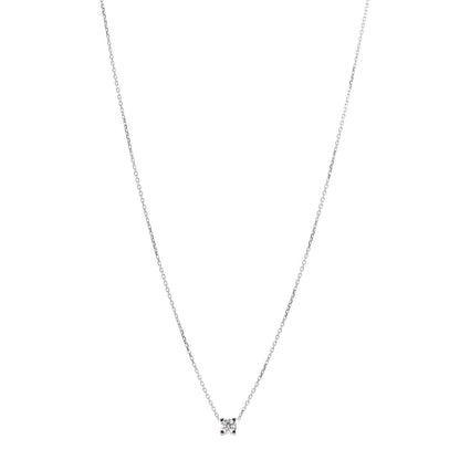 Cartier 18K White Gold Diamond .24ct C De Cartier Pendant Necklace 1 of 5
