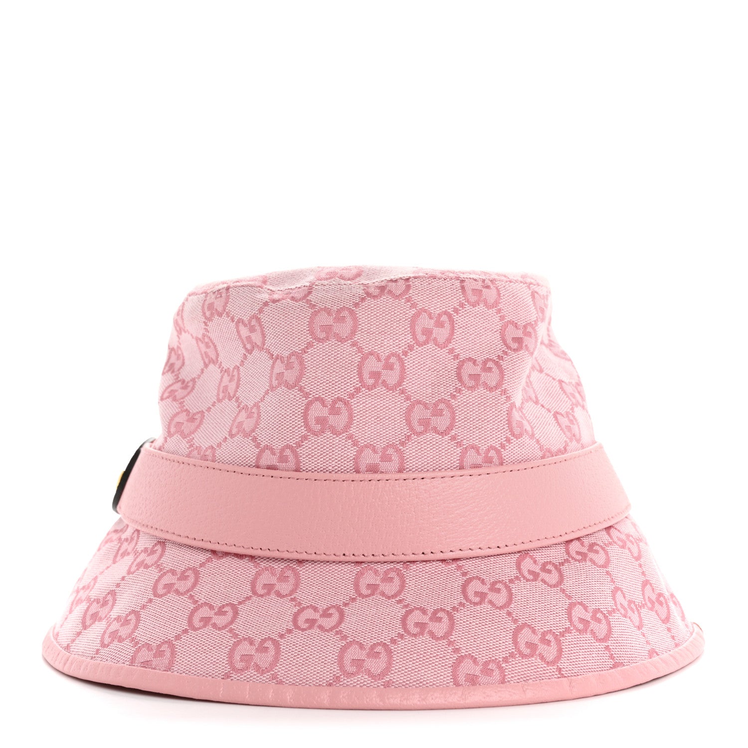 Gucci Monogram Textured Dollar Calfskin GG Jago Bucket Hat L Soft Cotton Candy Dark Cotton Candy 6 of 9