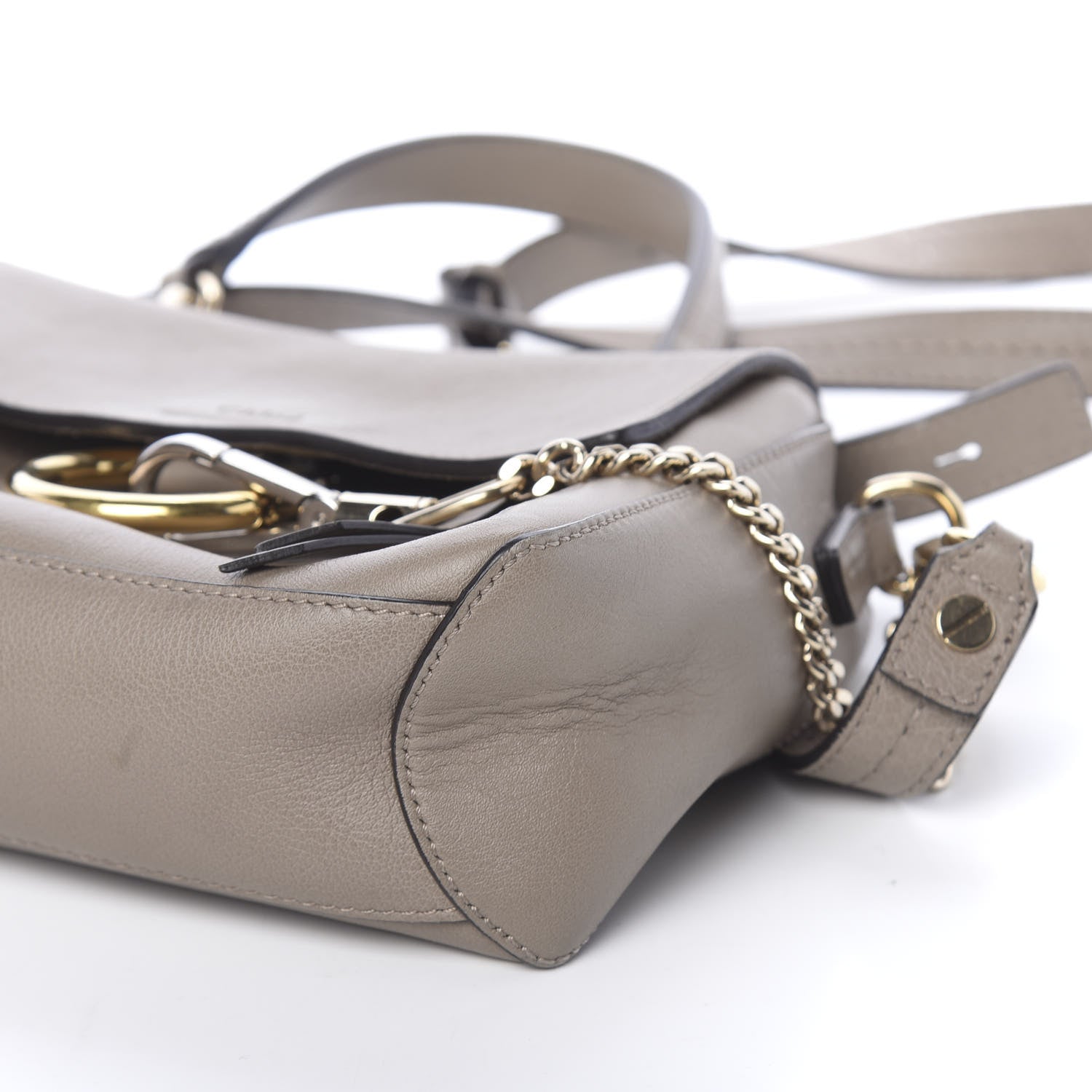 Chloe Calfskin Mini Faye Day Shoulder Bag Motty Grey 12 of 12