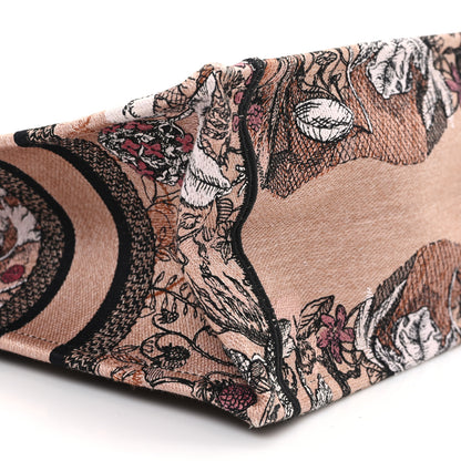 Christian Dior Canvas Embroidered Small Jardin Magique Book Tote Power Pink 9 of 10