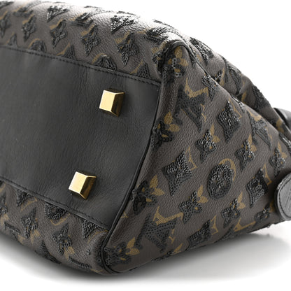 Louis Vuitton Monogram Sequins Eclipse Speedy 28 Black 10 of 18
