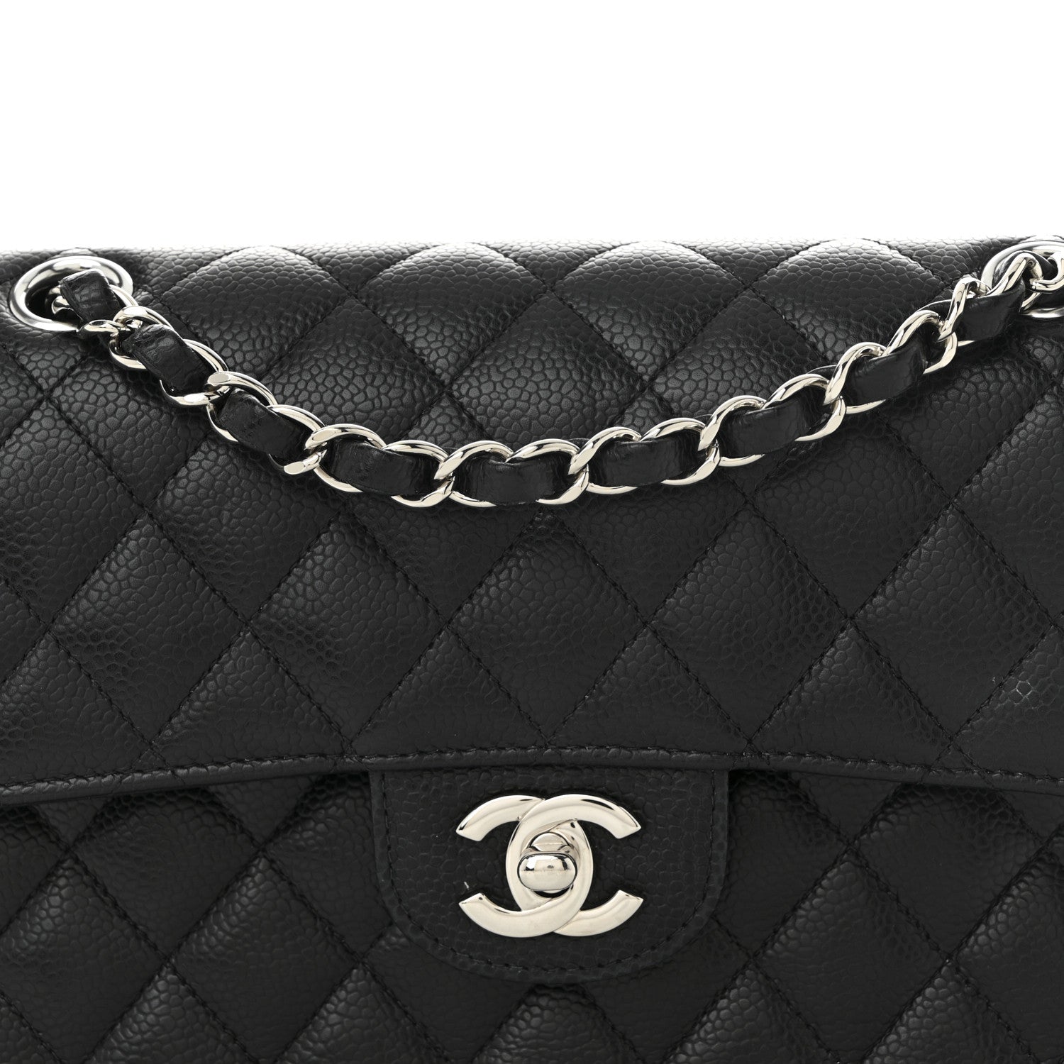 Chanel Caviar Quilted Small Double Flap Black 8 of 12
