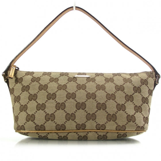Gucci Monogram Pochette Gold 1 of 9