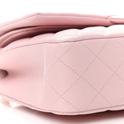 Chanel Caviar Quilted Medium Double Flap Light Pink 9 of 10