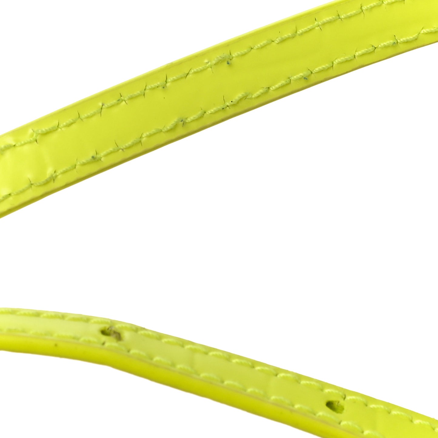 Semi Shiny Calfskin Crocodile Embossed Hourglass Top Handle Bag Mini Fluo Yellow