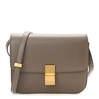 Celine Liege Calfskin Medium Classic Box Flap Bag Souris 1 of 8