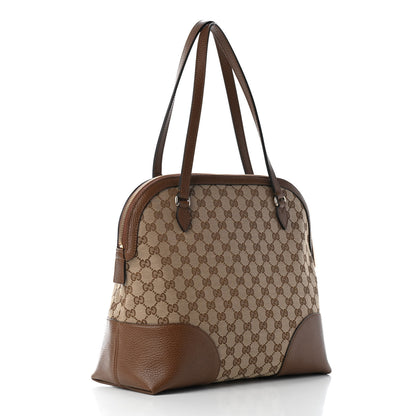 Gucci Monogram Medium Bree Shoulder Bag Beige Tabacco 3 of 9