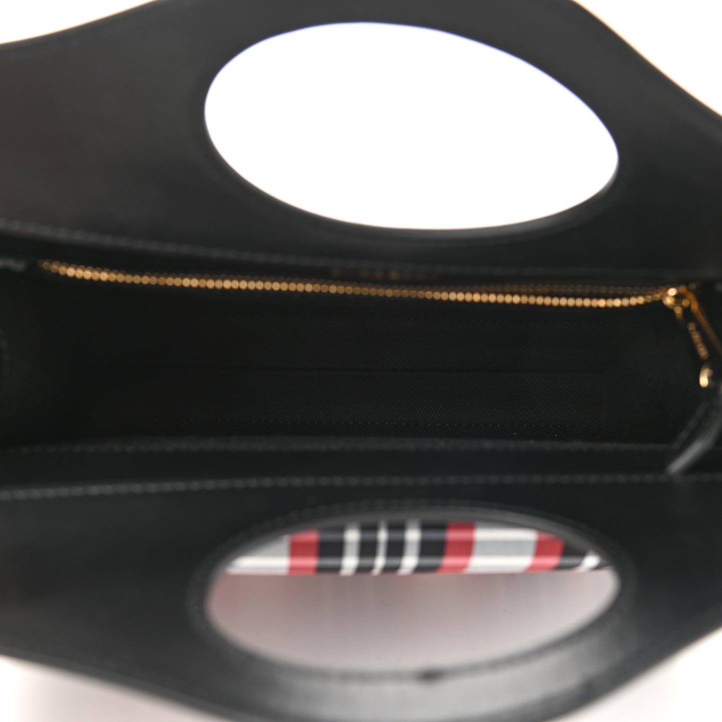 Calfskin Nylon Tartan Mini Pocket Bag Bright Red