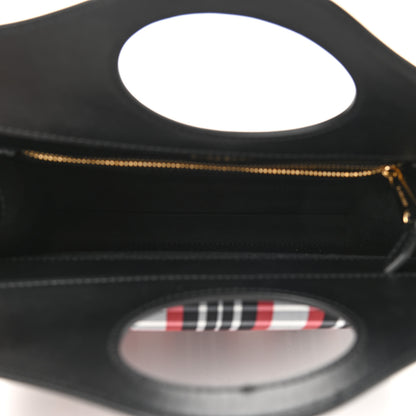 Burberry Calfskin Nylon Tartan Mini Pocket Bag Bright Red 5 of 9