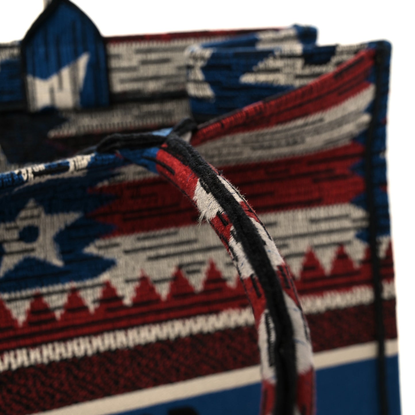 Canvas Embroidered Large Exclusive US Book Tote Multicolor
