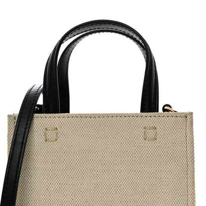Givenchy Canvas Mini G-Tote Vertical White Black 8 of 10