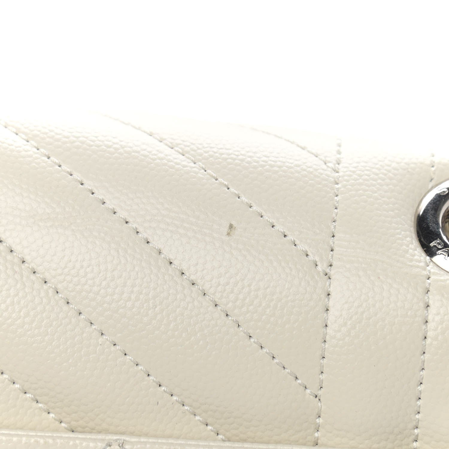 Saint Laurent Grain De Poudre Large Tri-Quilt Monogram Satchel Porcellana 9 of 11