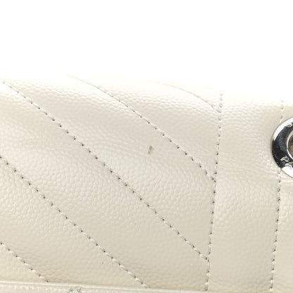 Saint Laurent Grain De Poudre Large Tri-Quilt Monogram Satchel Porcellana 9 of 11