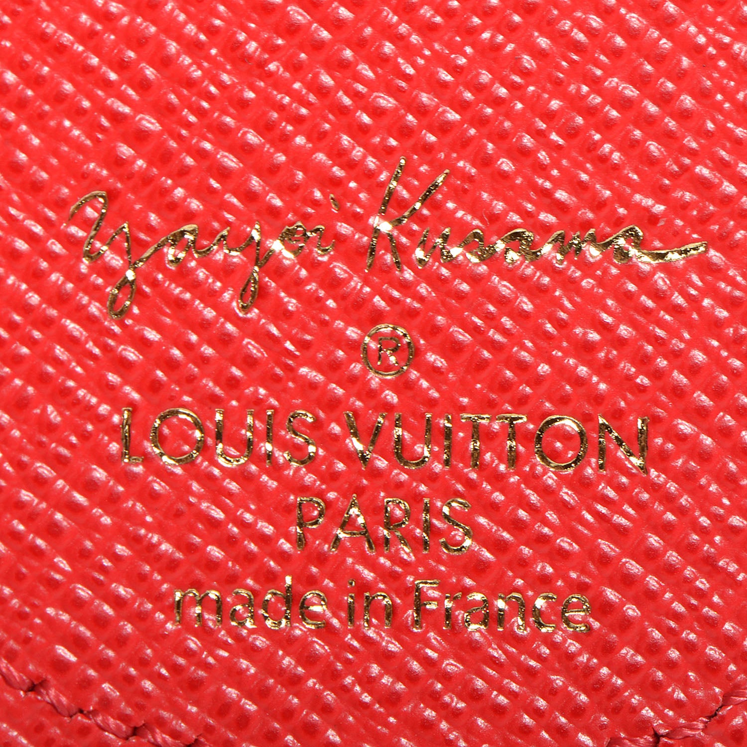 Louis Vuitton Monogram Kusama Pumpkin Dots Key Holder Red 4 of 6