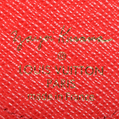 Louis Vuitton Monogram Kusama Pumpkin Dots Key Holder Red 4 of 6