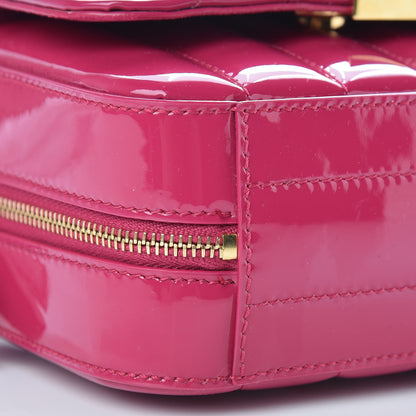 Saint Laurent Patent Matelasse Monogram Toy Vicky Camera Bag Bubblegum 7 of 8
