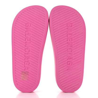 Balenciaga Rubber Chunky Platform Slide Sandals 36 Pink 5 of 7