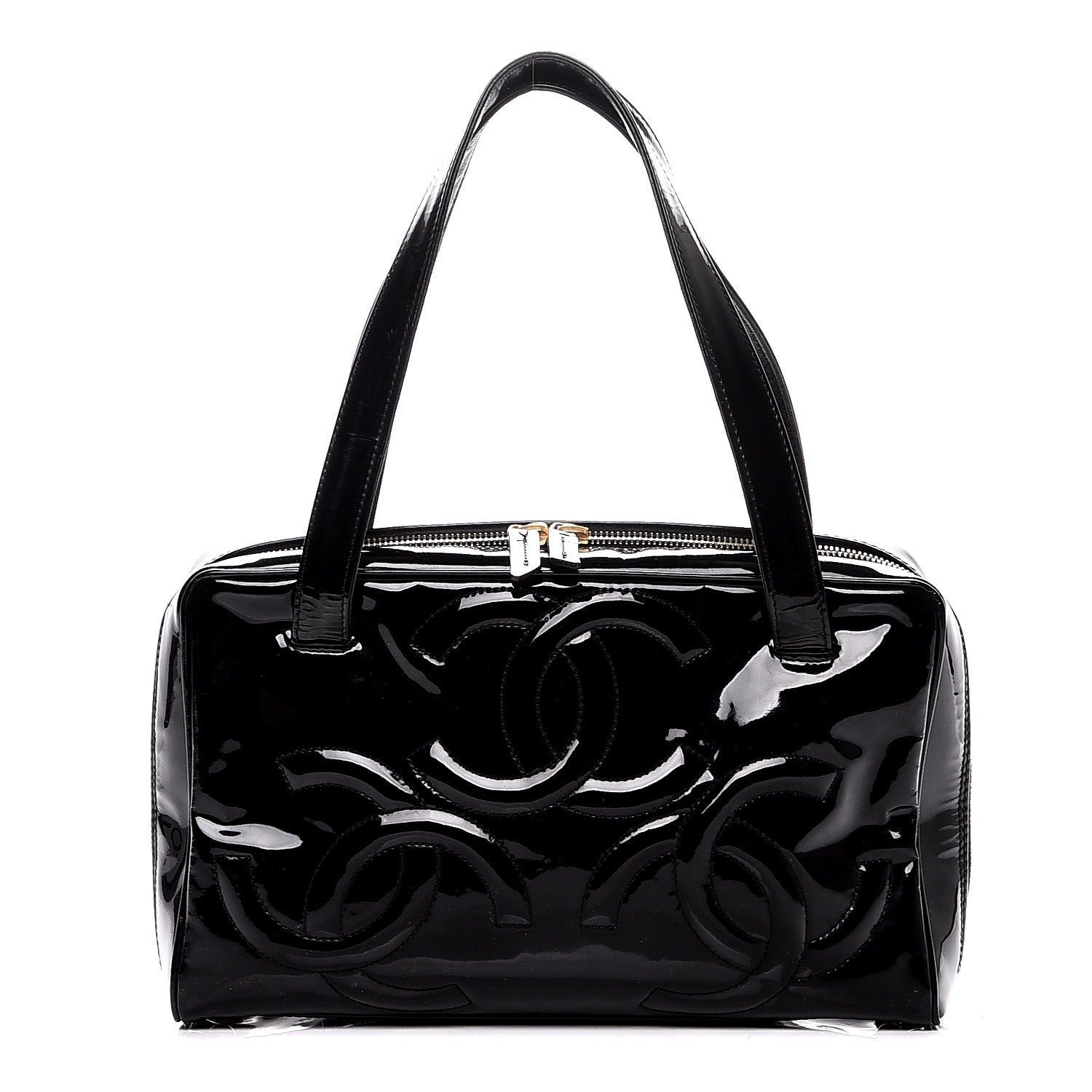 Chanel Patent CC Bowler Black 1 of 8