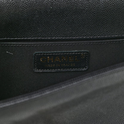 Chanel Caviar Quilted Medium Boy Flap Black 6 of 12