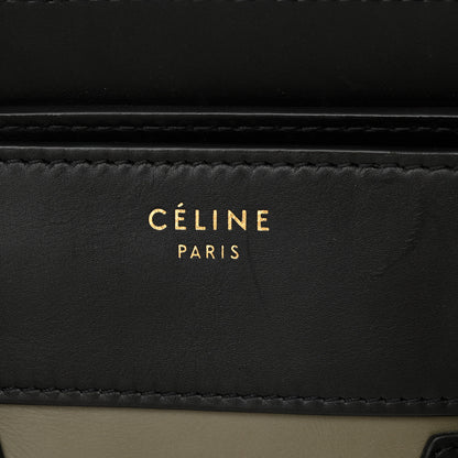 Celine Satin Calfskin Suede Micro Tri-Color Luggage Almond 6 of 13