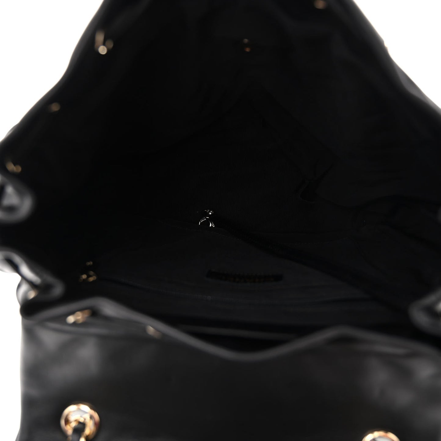 Lambskin Quilted Large Urban Spirit Backpack Black