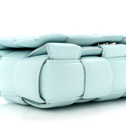 Bottega Veneta Paper Calfskin Maxi Intreccio Padded Cassette Crossbody Bag Topazio 8 of 10