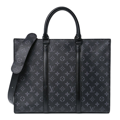 Louis Vuitton Monogram Eclipse Sac Plat Horizontal Zipper 1 of 10